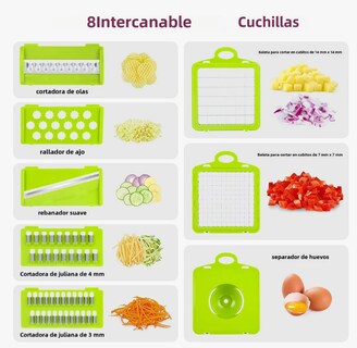 Foto 3 | Foto 3 | Picadora De Verduras 10 En 1, Cortador De Verduras