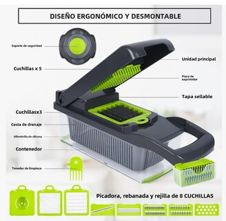 Foto 5 | Foto 5 | Picadora De Verduras 10 En 1, Cortador De Verduras