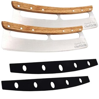 Foto 2 | Foto 2 | Cortapizzas Chefgrill de Acero Inoxidable 2 Piezas-Venta Internacional