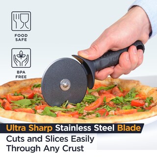 Foto 4 | Foto 4 | Cortador De Pizza Deiss Lux Heavy Duty Acero Inoxidable Negro - Venta Internacional.