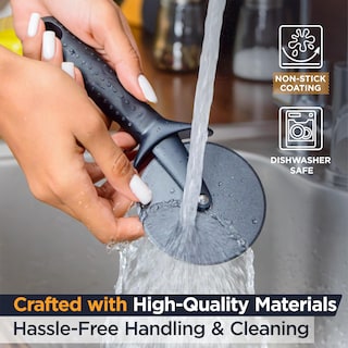 Foto 5 | Foto 5 | Cortador De Pizza Deiss Lux Heavy Duty Acero Inoxidable Negro - Venta Internacional.