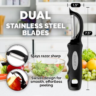 Foto 4 | Foto 4 | Pelador de Verduras Zulay Kitchen Premium Giratorio de Acero Inoxidable - Venta Internacional