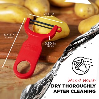 Foto 6 | Foto 6 | Peeler Kuhn Rikon Original Swiss Paquete De 3 Unidades Rojo/verde/amarillo - Venta Internacional.