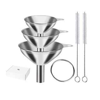 Foto 1 | Foto 1 | 3 Miniembudos de Cocina Eo Safe Imports Acero Inoxidable ESI-20357 Plata con Accesorios