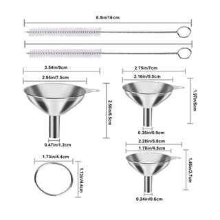 Foto 2 | Foto 2 | 3 Miniembudos de Cocina Eo Safe Imports Acero Inoxidable ESI-20357 Plata con Accesorios