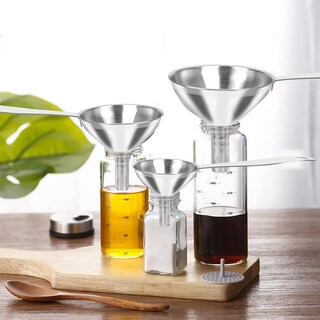 Foto 3 | Foto 3 | 3 Miniembudos de Cocina Eo Safe Imports Acero Inoxidable ESI-20357 Plata con Accesorios