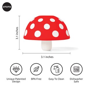 Foto 2 | Foto 2 | Embudo De Cocina Pequeño Plegable Ototo Mushroom Silicone - Venta Internacional.