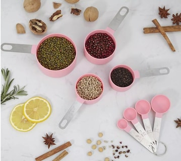 Foto 3 | Foto 3 | Tazas Medidoras y Cucharas de Repostería Malubero color Rosa 8 PZAS