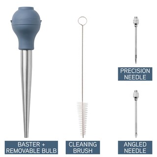 Foto 2 | Foto 2 | Jeringa Turkey Baster Cook With Color Apta Para Uso Alimentario Con Cepillo - Venta Internacional.