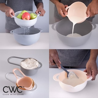 Foto 4 | Foto 4 | Juego De Cuencos Para Anidar Cook With Color, 8 Piezas, Rosa Y Gris Oscuro - Venta Internacional.