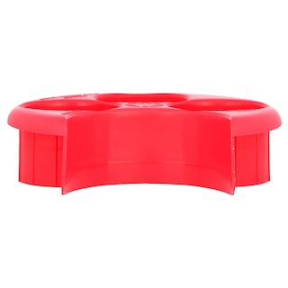 Foto 4 | Foto 4 | Plato De Control De Porciones Flents Medidor De Metal Rojo 1 Unidad - Venta Internacional.