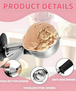 Foto 3 | Foto 3 | Cuchara Scoop Xtellar Helados Y Frutas Profesional Acero Inoxidable – Segura Duradera Multifuncional