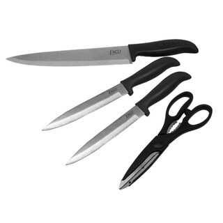 Foto 1 | Foto 1 | Set de 4 Piezas Ekco Classic Hechos de Acero Inoxidable con Mango de Polipropileno color Negro