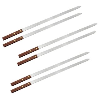 Foto 1 | Foto 1 | Brochetas Mando de Madera Chefgrill Mxbzs-003 6 Piezas color Plata