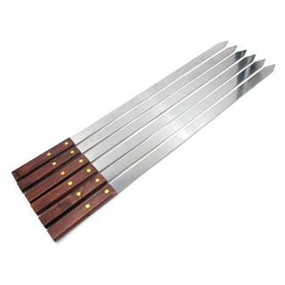 Foto 3 | Foto 3 | Brochetas Mando de Madera Chefgrill Mxbzs-003 6 Piezas color Plata