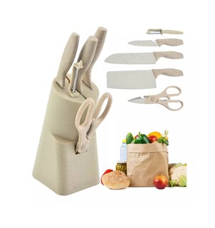 Foto 2 | Foto 2 | Juego de Cuchillos de Acero Inoxidable Belug 6 Piezas Crema