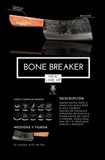 Foto 3 | Foto 3 | Cuchillo Artesanal Bone Braker Sierra Jabalí 38 cm