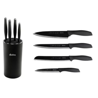 Foto 1 | Foto 1 | Juego Set 4 Cuchillos Hudson Inox Antiadherente Negros Holder