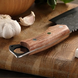 Foto 4 | Foto 4 | Cuchillo De Chef De Cocina Profesional Forjado A Mano Negro Cafe