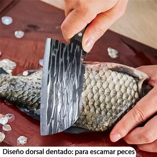 Foto 5 | Foto 5 | Cuchillo De Chef Forjado A Mano Acero Cuchillos De Cocina