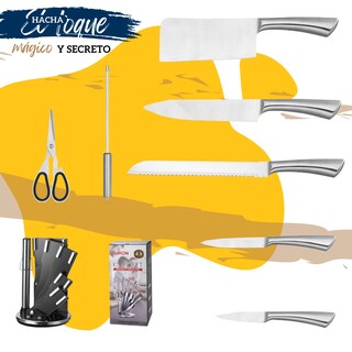 Foto 6 | Foto 6 | Cuchillos Para Cocina Ecomlab Profesionales Acero Inoxidable