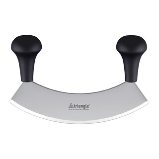 Foto 1 | Foto 1 | Cuchillo Para Picar Triangular De Acero Inoxidable De 18 Cm Con Mango De Madera De Haya - Venta Internacional.