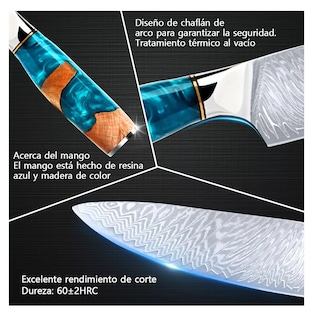 Foto 2 | Foto 2 | Cuchillo De Cocina Profesional Color Plateado