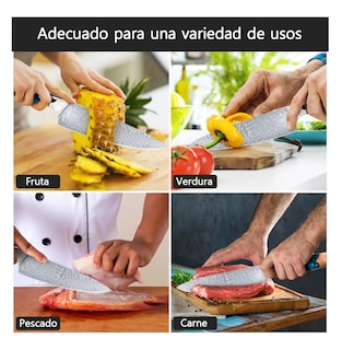 Foto 4 | Foto 4 | Cuchillo De Cocina Profesional Color Plateado