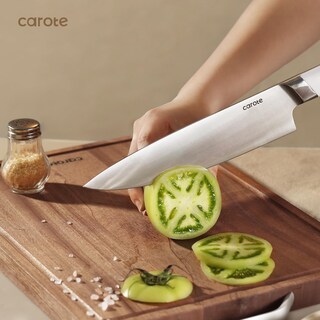 Foto 5 | Foto 5 | Juego De Cuchillos Carote De Acero Inoxidable Con Bloque, 12 Piezas, Blanco - Venta Internacional.