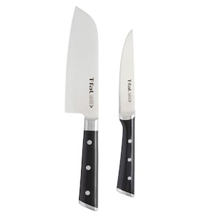 Foto 1 | Foto 1 | Juego De Cuchillos T-fal Ice Force Santoku De 18 Cm Y Utility De 11 Cm, Color Negro - Venta Internacional.