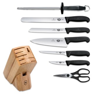 Foto 2 | Foto 2 | Juego De Bloques De Cuchillos Victorinox Forschner De 8 Piezas Con Bloque De Madera Dura - Venta Internacional.