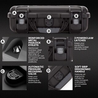 Foto 4 | Foto 4 | Funda Para Cuchillos Nanuk 909 Impermeable Con 8 Ranuras De 32 Cm X 23 Cm X 11 Cm - Venta Internacional.