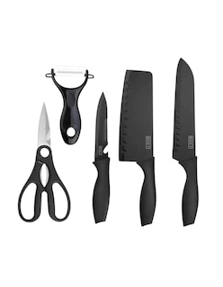 Foto 4 | Foto 4 | Juego De Cuchillos 10 Pz Cocina Acero Inoxidable Y Tabla Para Picar + Gratis Termo Güish De Regalo