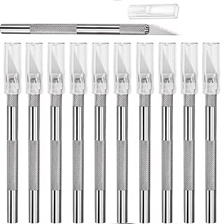 Foto 1 | Foto 1 | Juego De Cuchillos Para Manualidades Mudder, 15 Paquetes De Acero Inoxidable Con Tapa De Seguridad - Venta Internacional.