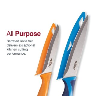 Foto 6 | Foto 6 | Juego De Cuchillos Zyliss Utility Kitchen De 2 Piezas, Acero Inoxidable Serrado - Venta Internacional.