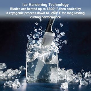 Foto 2 | Foto 2 | Cuchillo Santoku T-fal Ice Force De Acero Inoxidable Alemán De 18 Cm - Venta Internacional.