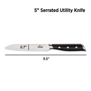 Foto 7 | Foto 7 | Cuchillo De Acero Inoxidable Alemán Forjado Totalmente Revestido, 13 Cm, Serrado - Venta Internacional.
