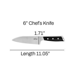 Foto 6 | Foto 6 | Cuchillo De Chef Totalmente Revestido De Acero Inoxidable Alemán Forjado De 15 Cm - Venta Internacional.