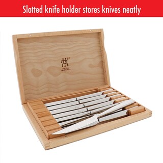 Foto 6 | Foto 6 | Juego De Cuchillos Para Carne Zwilling Razor-sharp, 8 Piezas, Color Plateado - Venta Internacional.