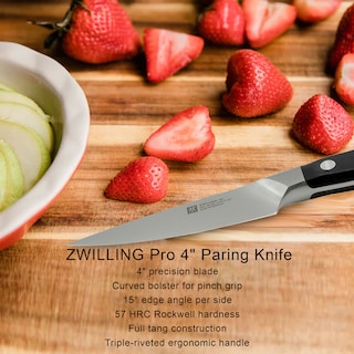 Foto 2 | Foto 2 | Cuchillo De Pelar Zwilling Pro 4 De 10 Cm Con Soporte Curvo X5 - Venta Internacional.