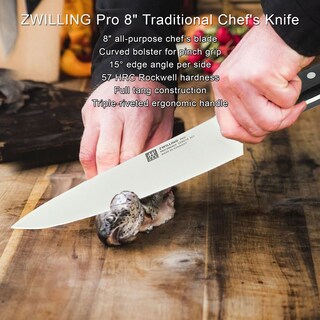 Foto 2 | Foto 2 | Juego De Cuchillos Zwilling Pro 8 Cuchillos De Chef Tradicionales X3 - Venta Internacional.