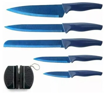 Foto 1 | Foto 1 | Set Xtellar De Cuchillos De Cocina Profesionales De Acero Inoxidable 6 Pzs - Resistentes Y Duraderos