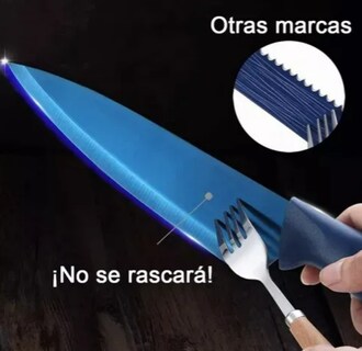 Foto 4 | Foto 4 | Set Xtellar De Cuchillos De Cocina Profesionales De Acero Inoxidable 6 Pzs - Resistentes Y Duraderos