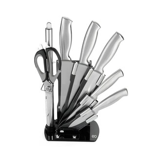 Foto 1 | Foto 1 | Juego De Cuchillos De Cocina 8 Piezas Con Base Eo Safe Imports Esi-20705 Plata