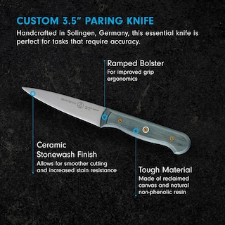 Foto 2 | Foto 2 | Cuchillo De Pelar Messermeister Personalizado Azul Índigo 8 9 Cm - Venta Internacional.