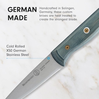 Foto 5 | Foto 5 | Cuchillo De Pelar Messermeister Personalizado Azul Índigo 8 9 Cm - Venta Internacional.