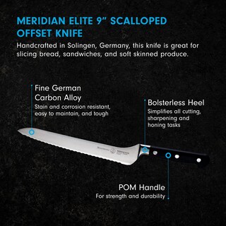 Foto 2 | Foto 2 | Cuchillo Messermeister Meridian Elite 8 Pulgadas Festoneado - Venta Internacional.