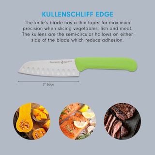 Foto 3 | Foto 3 | Cuchillo Santoku Messermeister Petite Messer De 5 Pulgadas Con Mango Verde - Venta Internacional.