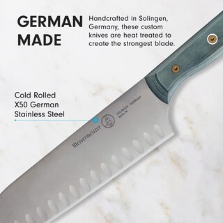 Foto 5 | Foto 5 | Cuchillo Santoku Messermeister Custom 7» Kullens Indigo Blue - Venta Internacional.