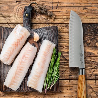 Foto 6 | Foto 6 | Cuchillo Santoku Messermeister Oliva Elite De 18 Cm Con Mango De Madera - Venta Internacional.